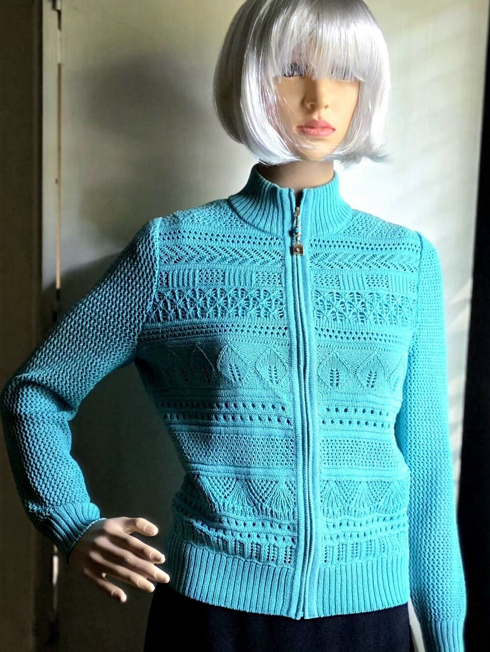 Vintage St. John Collection / St. John Sport Essentials Aqua Knit Jacket & Sleev